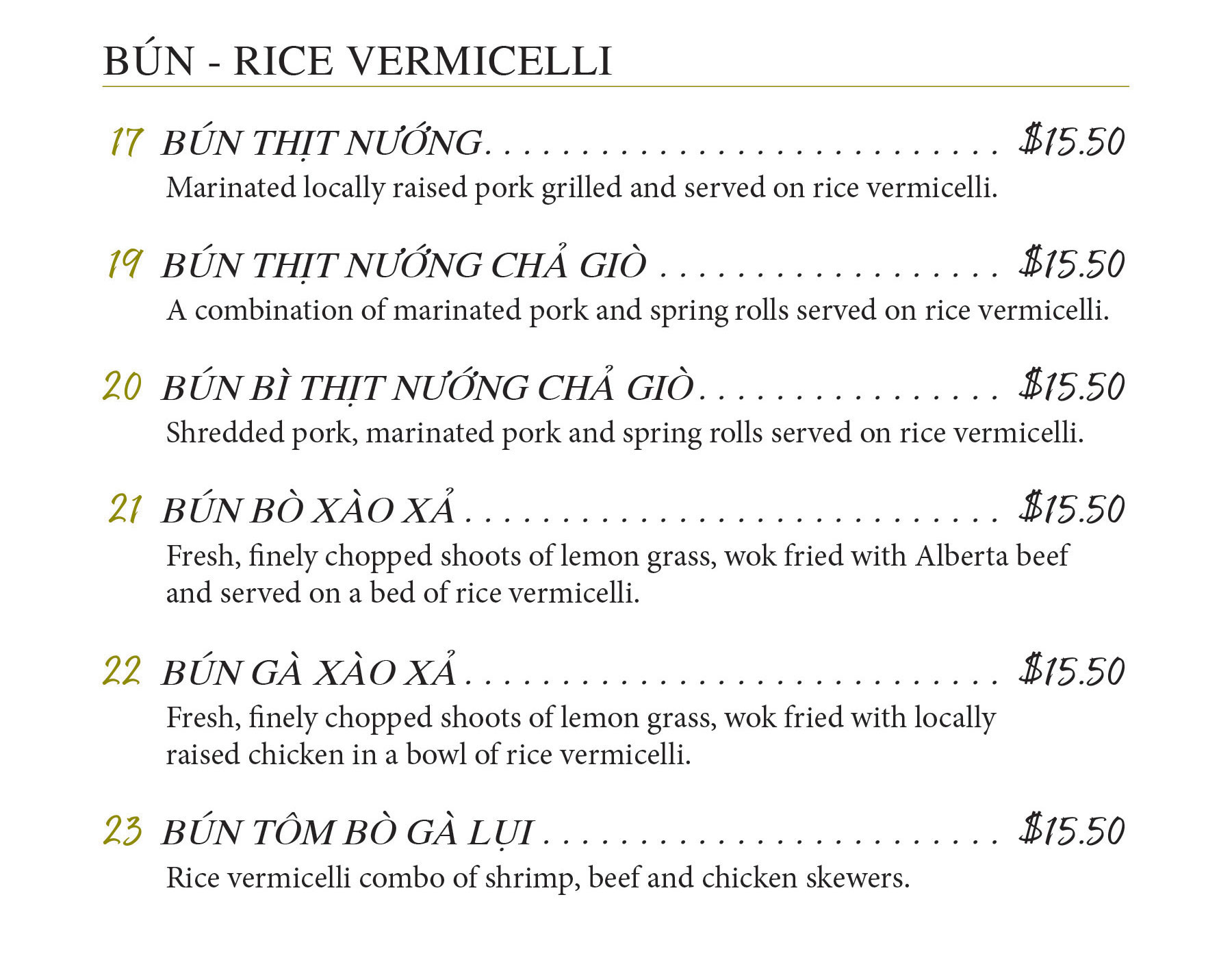 Oriental Phoenix - Lunch and Dinner Rice Vermacelli